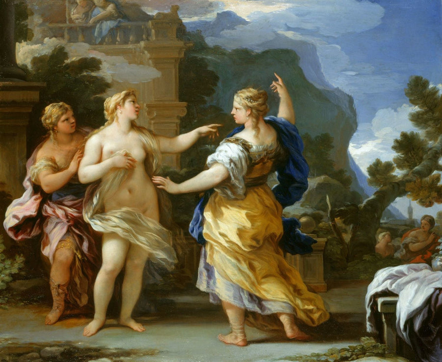 Venus castiga a Psique con una mancha - Luca Giordano