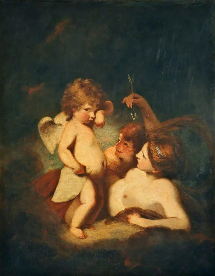 Venus reprende a Cupido por haber aprendido a lanzar cuentas - Joshua Reynolds