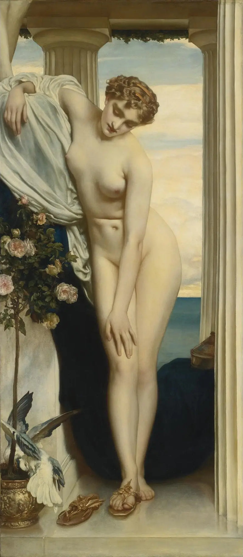 Venus desnudándose para el baño - Frederic Leighton