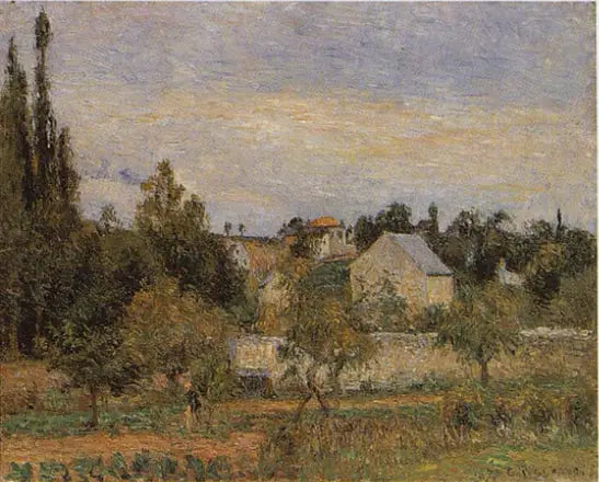 Huerto en el Hermitage, Pontoise - Camille Pissarro
