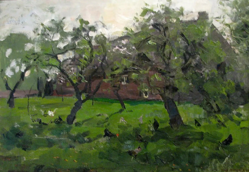 Huerto con gallinas - Piet Mondrian