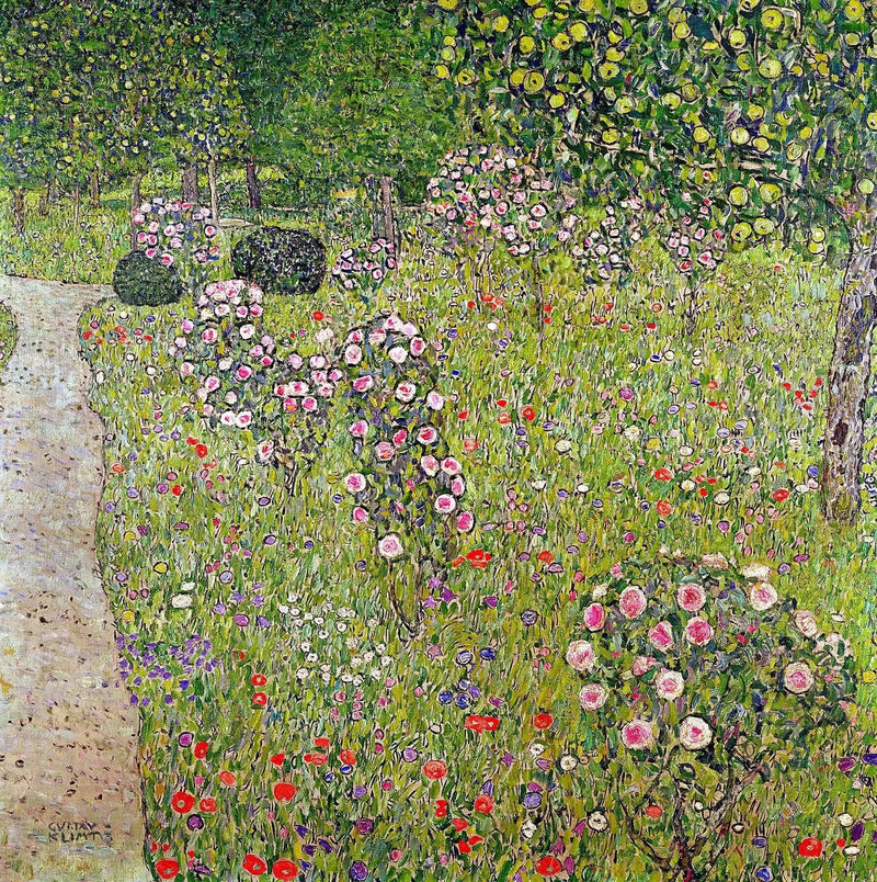 Huerto con rosales - Gustav Klimt