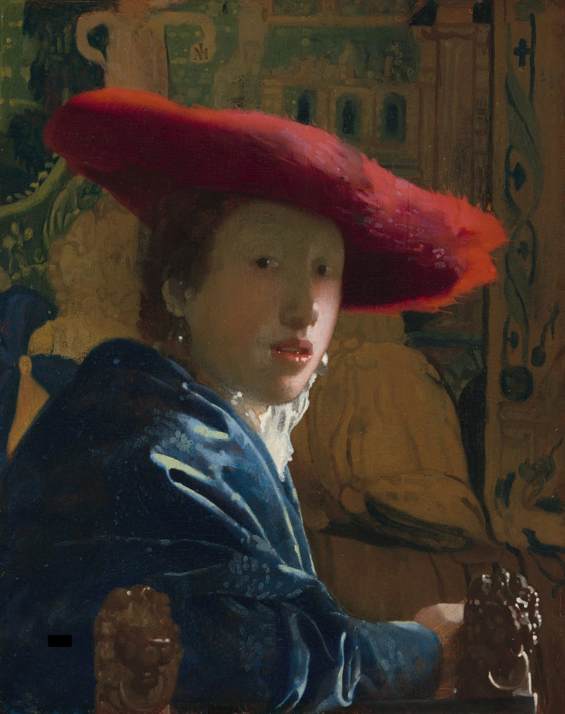La Niña con sombrero rojo - Johannes Vermeer