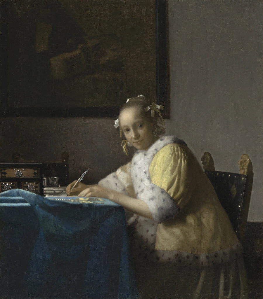 Joven mujer escribiendo una carta - Johannes Vermeer
