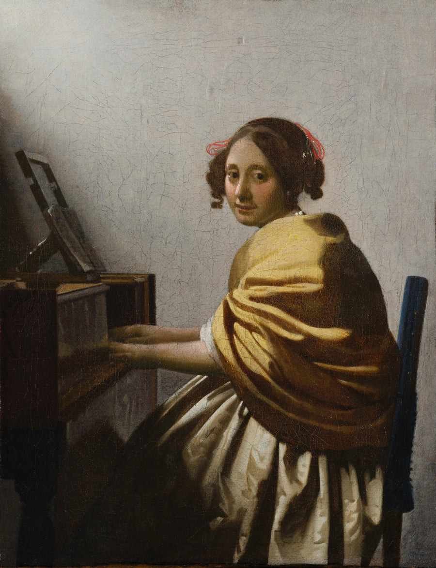 Joven mujer tocando el virginal - Johannes Vermeer