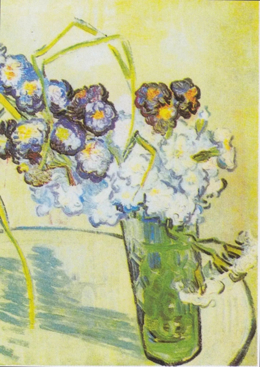 Vidrio con claveles - Vincent van Gogh