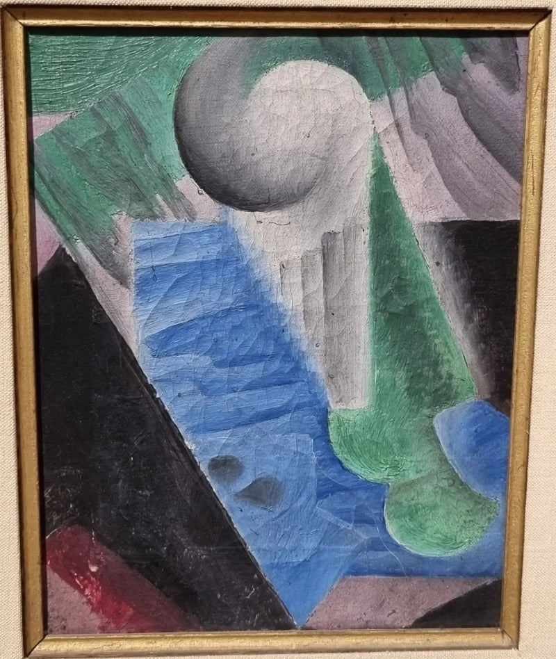 Vaso de cerveza y carta de jugar - Juan Gris