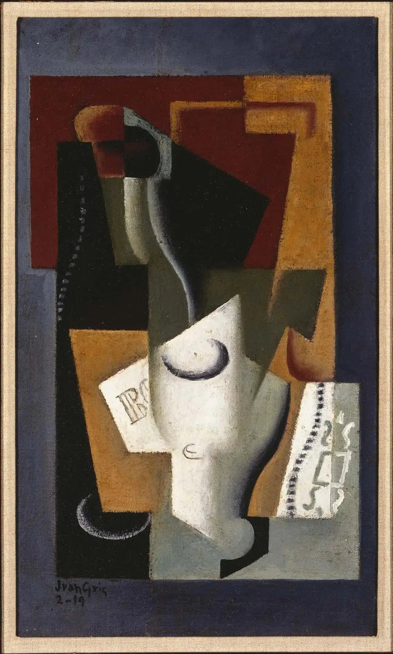 Cristal y botella - Juan Gris