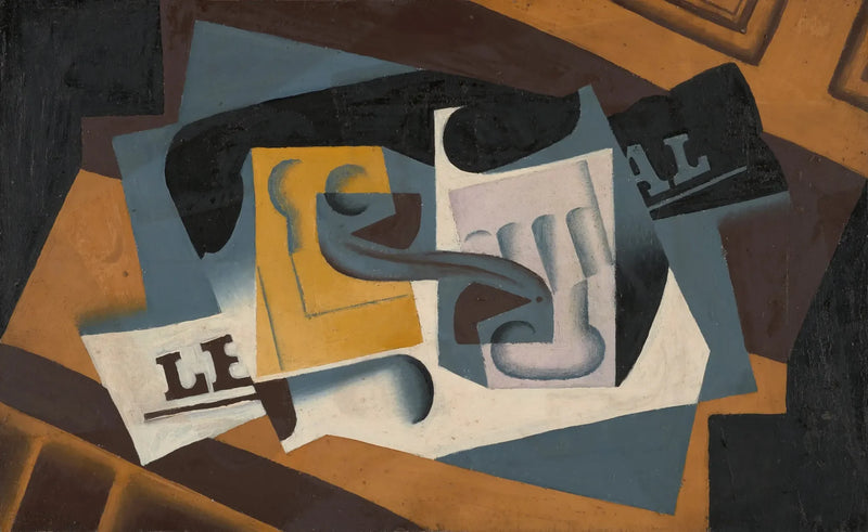 Vidrio y periódico - Juan Gris
