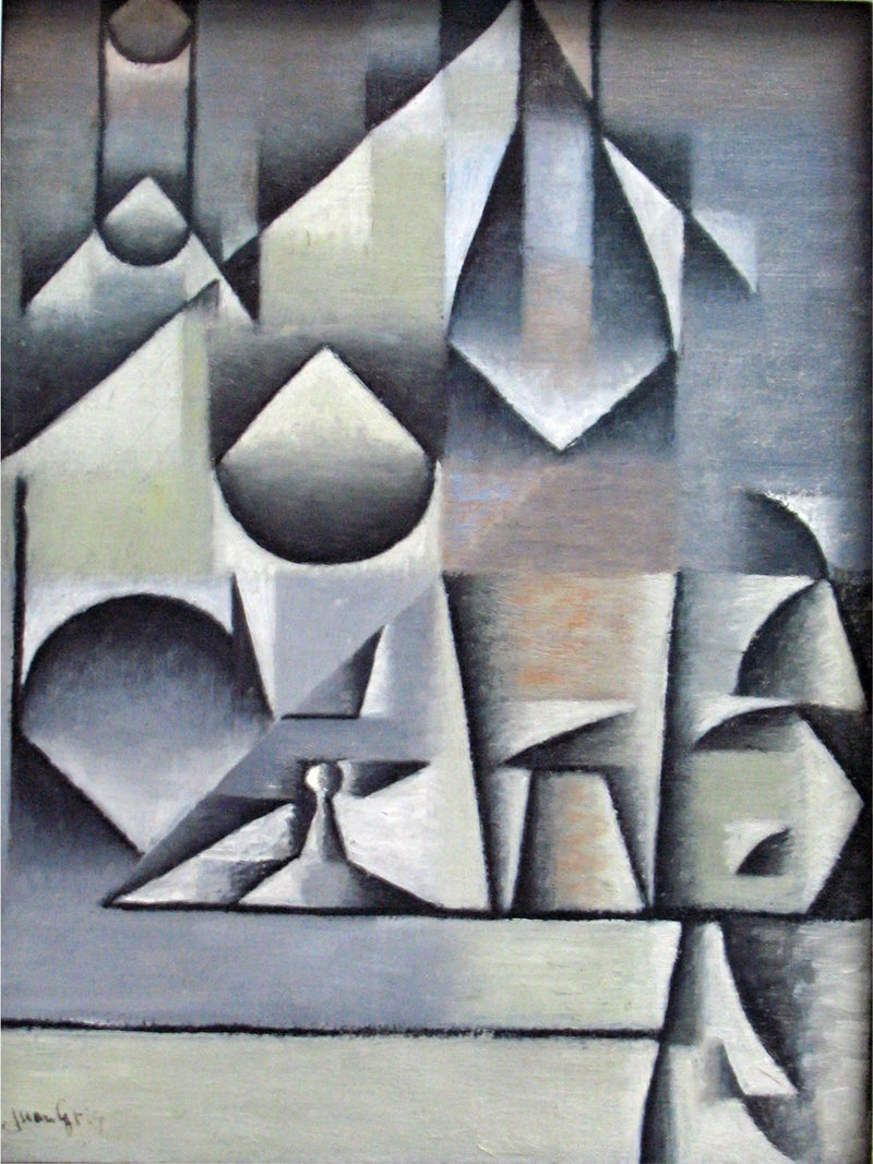 Vasos y botellas - Juan Gris