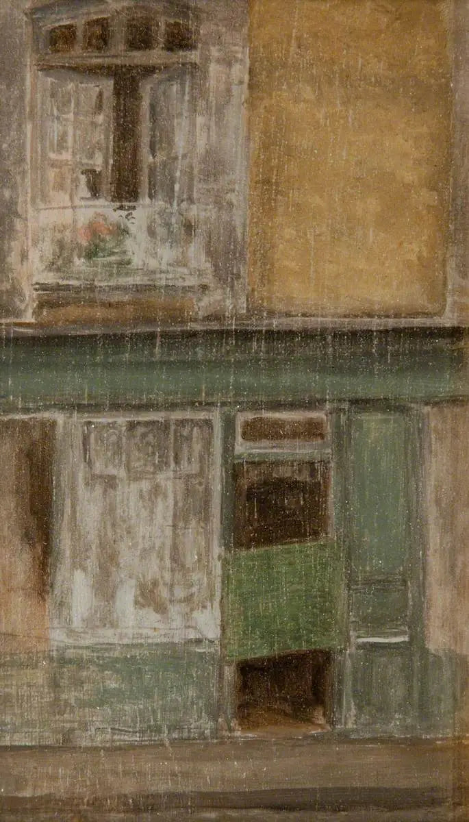 Verde y Oro: Una tienda en Calais - James Abbott McNeill Whistler
