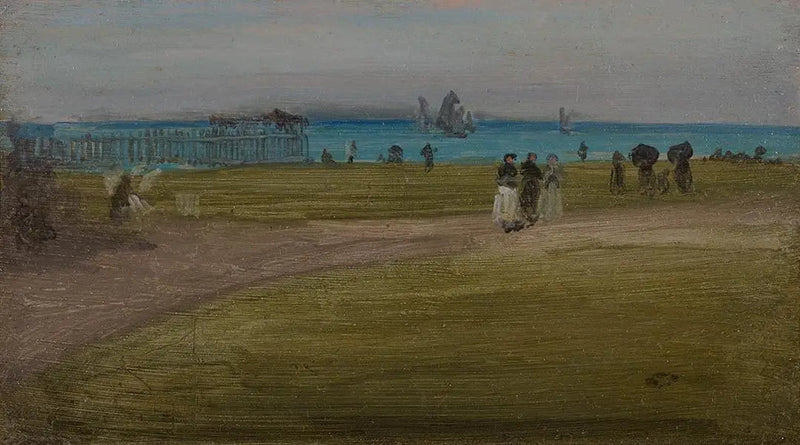 Verde y Violeta: El Paseo de la Tarde - James Abbott McNeill Whistler