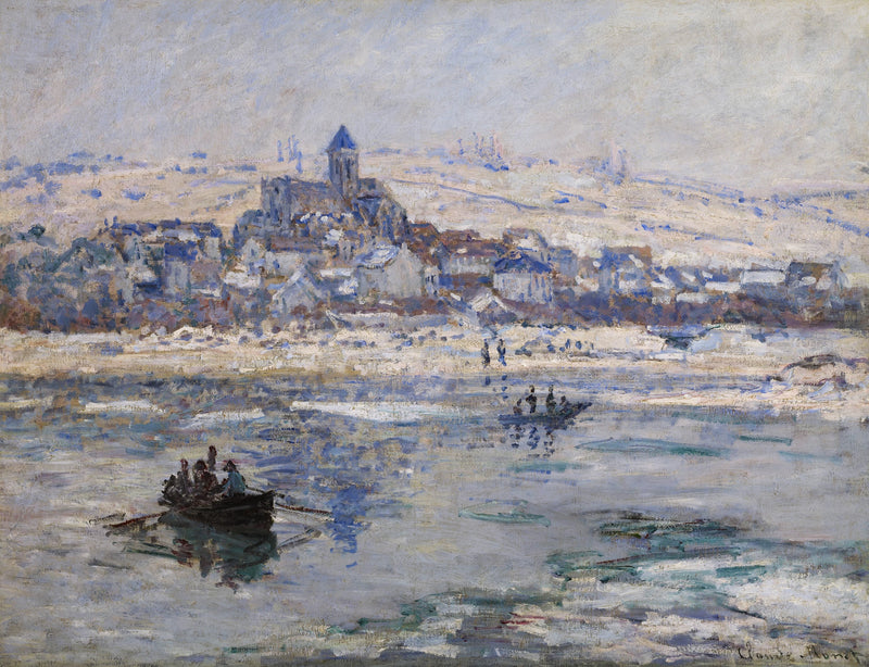 Vétheuil en invierno W507 - Claude Monet