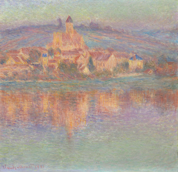 Vétheuil, efecto nocturno - Claude Monet