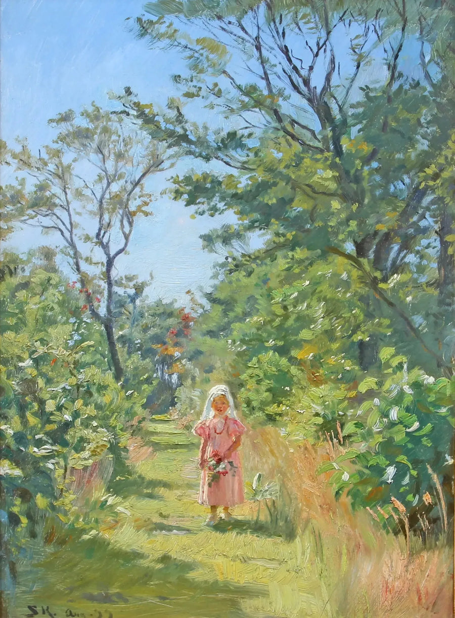 Vibeke Krøyer en la plantación - Peder Severin Krøyer
