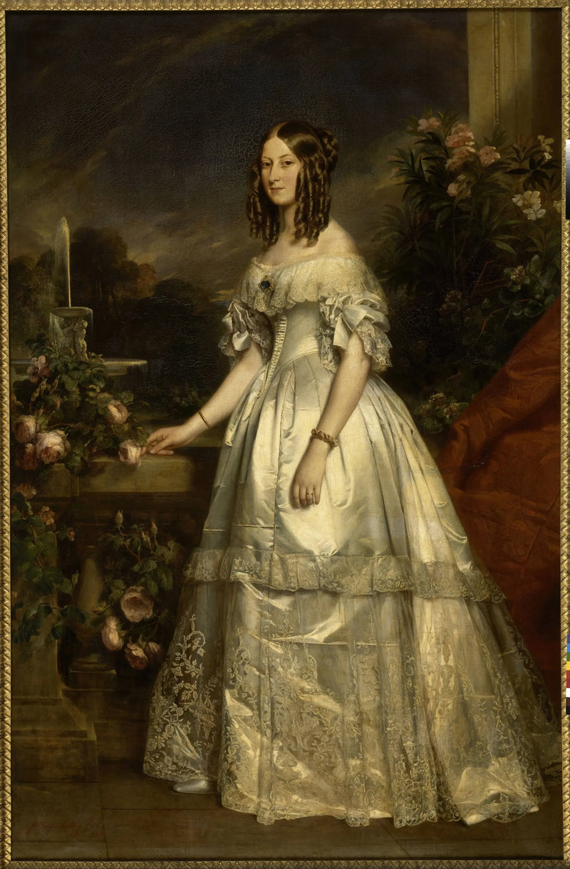 Victoria Augusta Antoinette de Saxe-Cobourg-Gotha, duquesa de Nemours - Franz Xaver Winterhalter