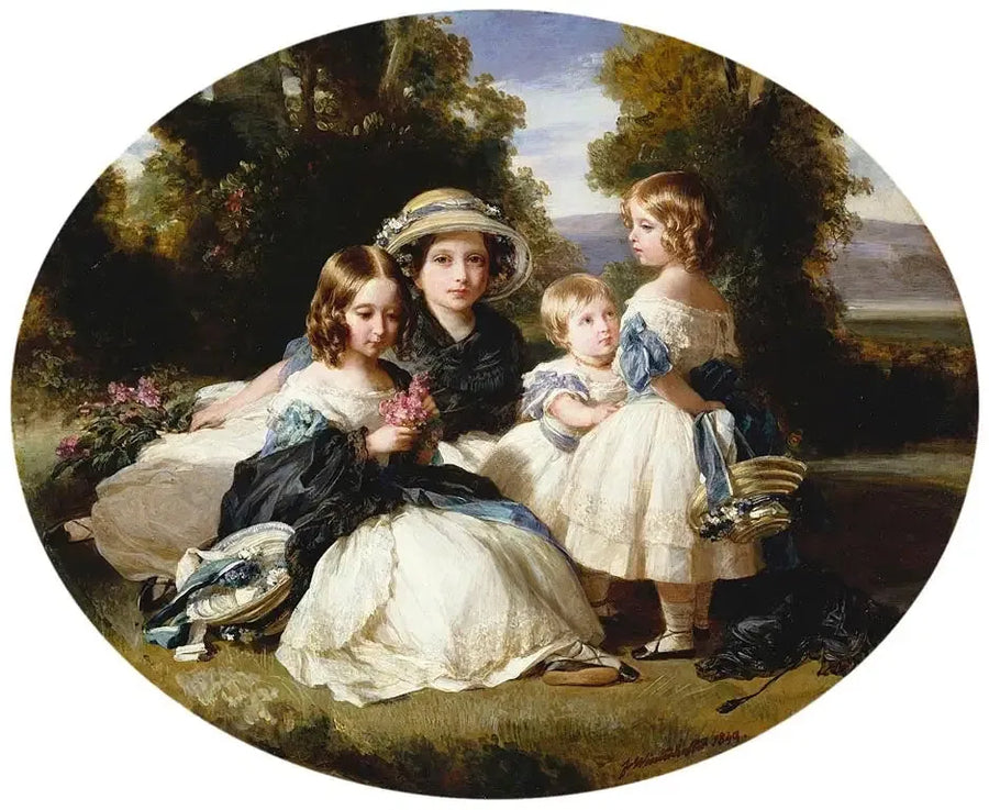 Victoria, princesa real, princesa Alice, princesa Helena y princesa Louise - Franz Xaver Winterhalter