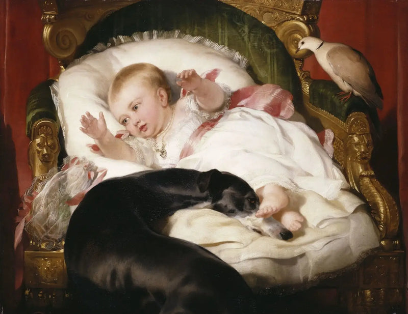 Victoria, princesa real, con Eos - Edwin Henry Landseer