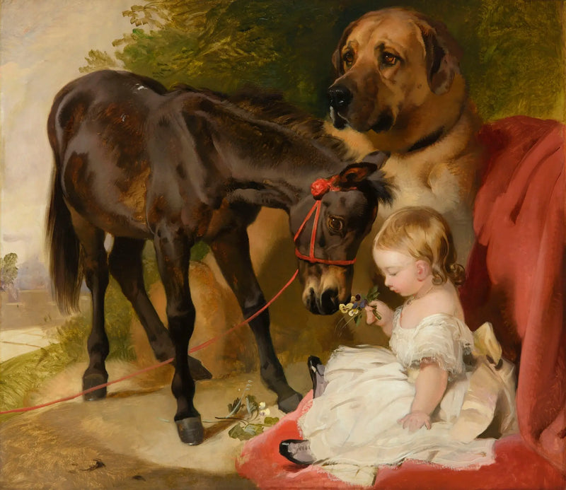 Victoria, princesa real, con un poni - Edwin Henry Landseer
