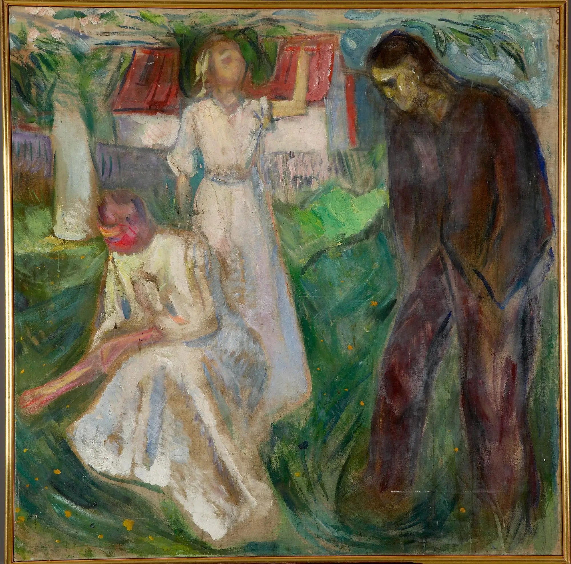 Reproduction du tableau « Vie : partie droite - Edvard Munch » par Alpha Reproduction en peinture à l’huile