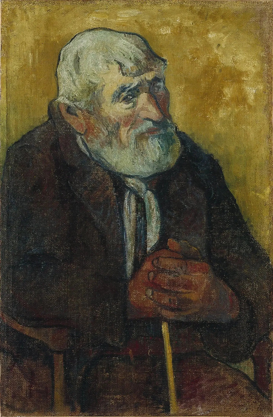 Viejo con bastón - Paul Gauguin