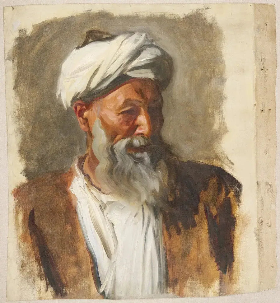 Viejo hombre con turbante blanco - John Singer Sargent