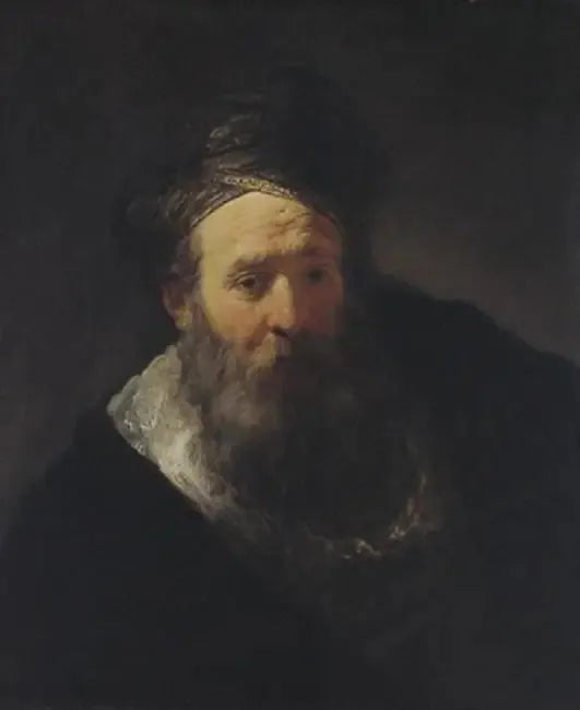 Viejo con barba y turbante - Rembrandt