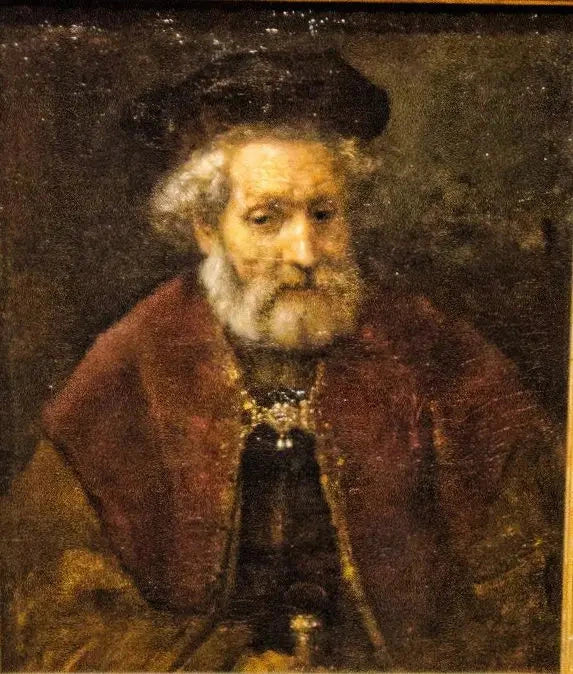 Viejo con barba y boina - Rembrandt