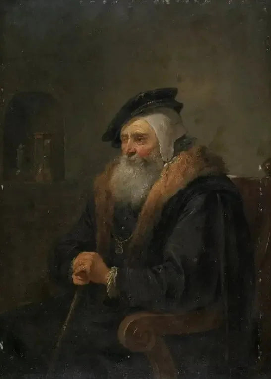 Anciano en una silla - David Teniers el Joven