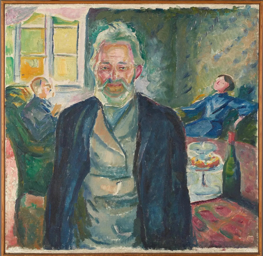 Viejo Hombre en interior - Edvard Munch