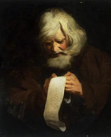 Anciano leyendo - Joshua Reynolds