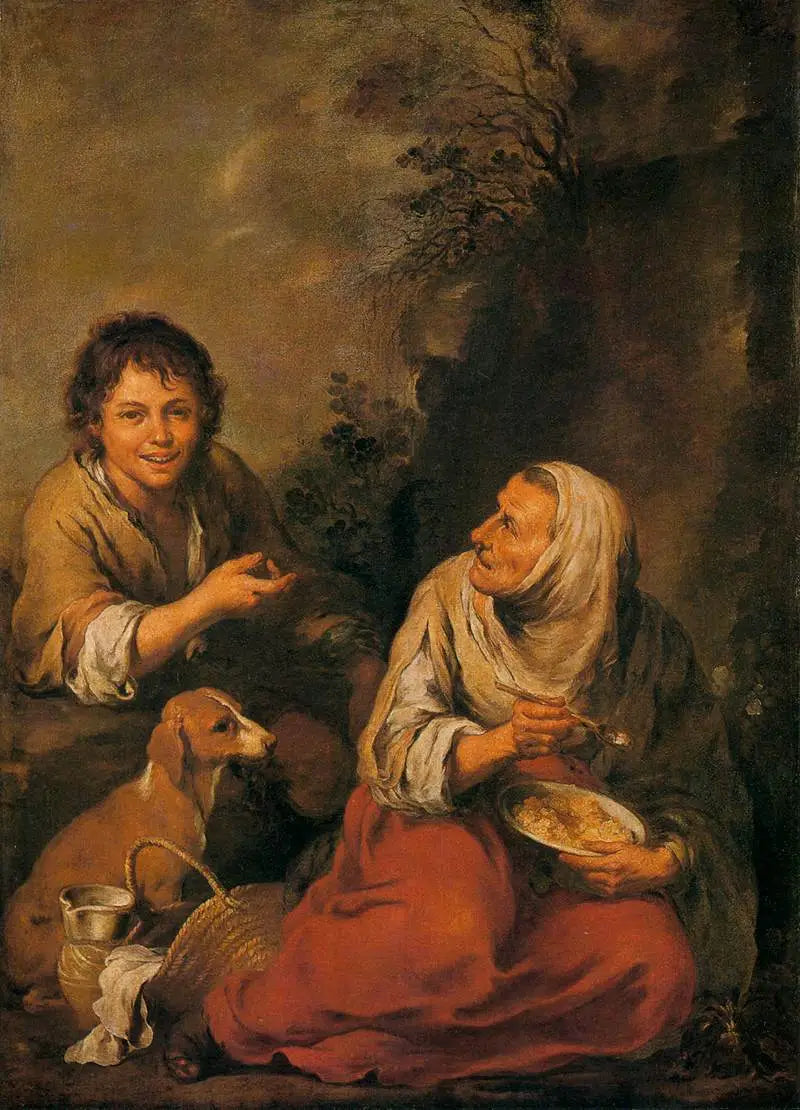 Anciana y niño - Bartolomé Esteban Murillo