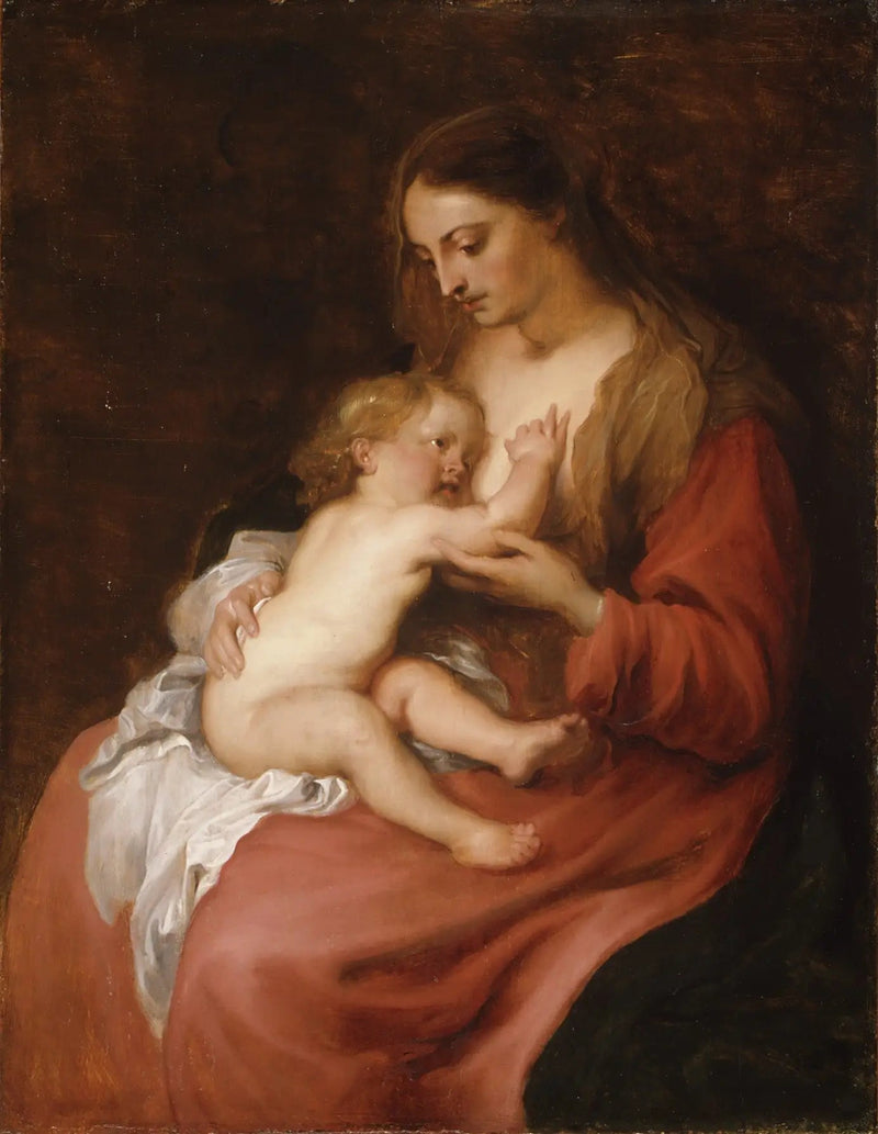 Virgen con el Niño - Antoine van Dyck