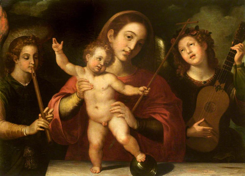 Virgen con el Niño y ángeles músicos - Francisco Ribalta