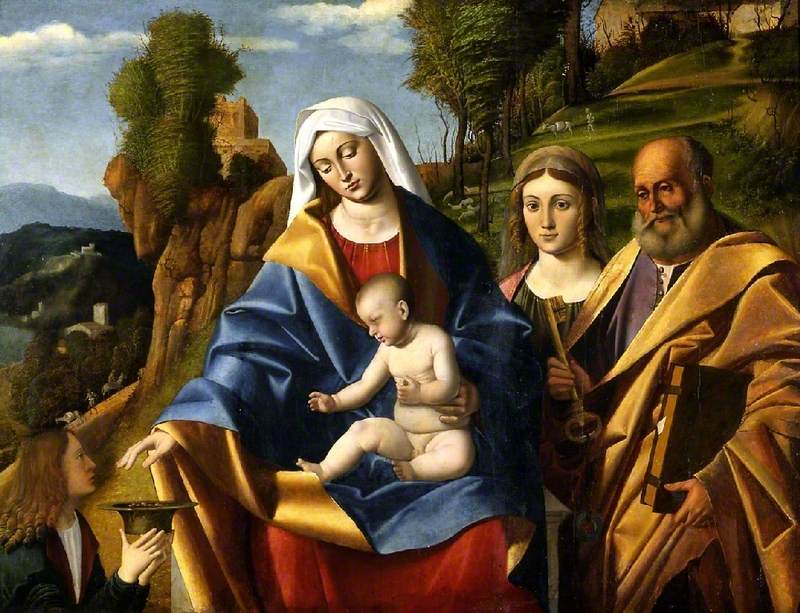 Virgen con el Niño y santos - Marco Basaiti