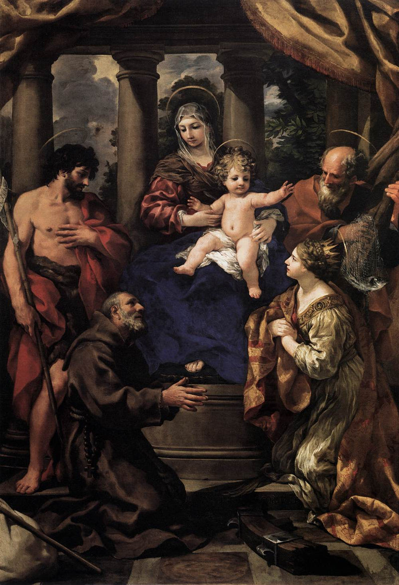 Virgen con el Niño y santos - Pietro da Cortona