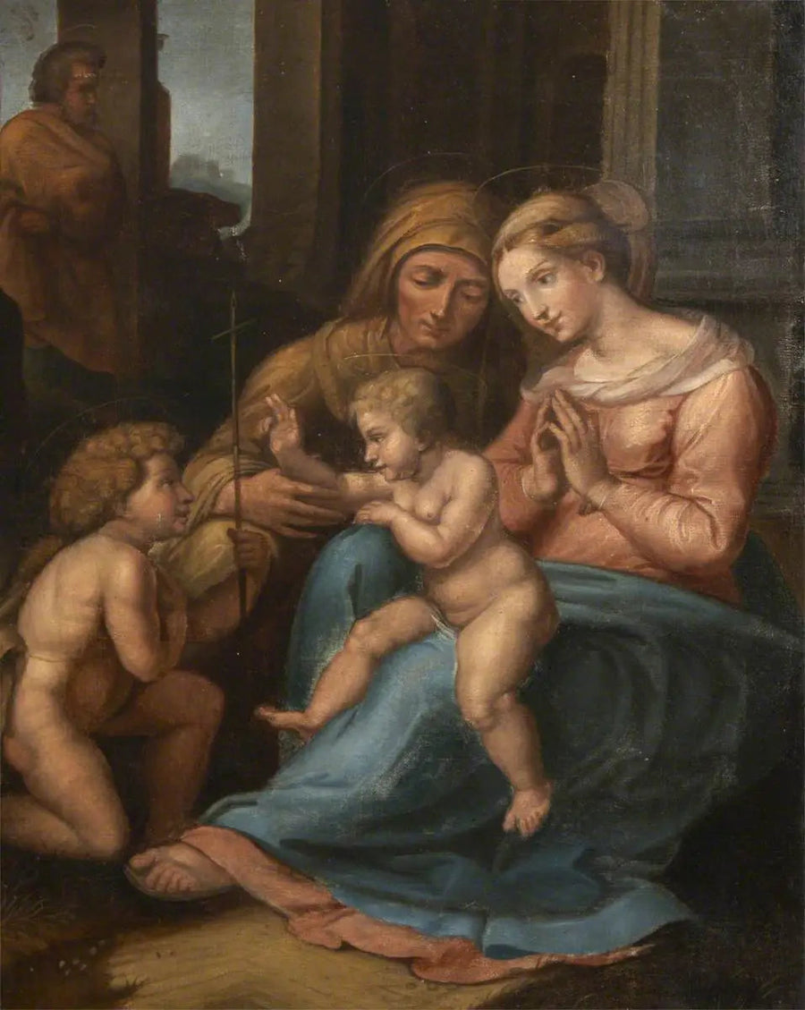 Virgen con el Niño y San Juan Bautista - Rafael Sanzio