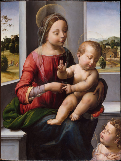 Virgen con el Niño y el joven san Juan Bautista - Fra Bartolomeo