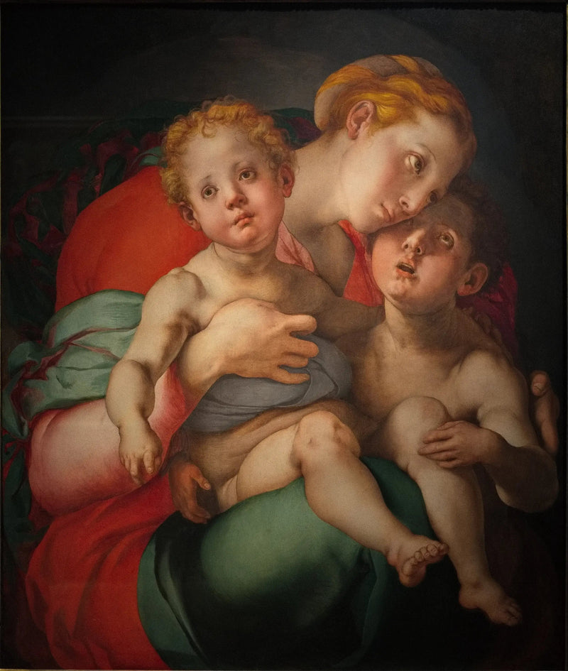 Virgen con el Niño y el pequeño San Juan - Pontormo