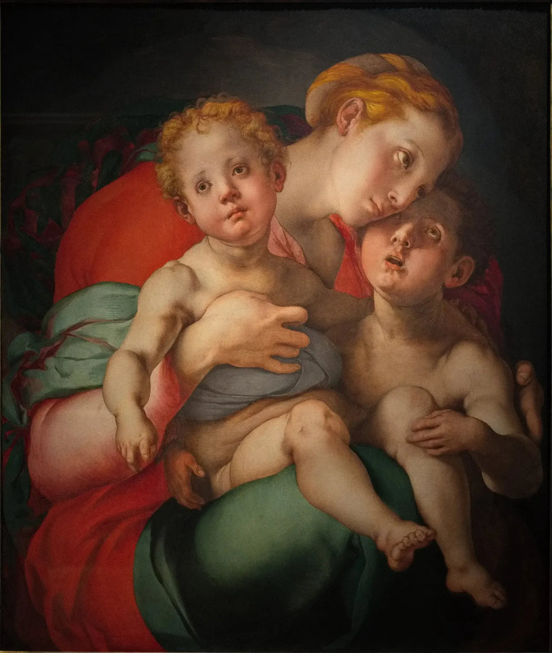 Virgen con el Niño y el pequeño San Juan - Pontormo
