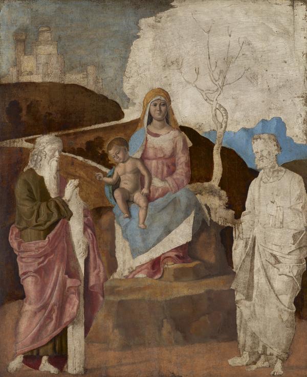 Virgen con el Niño, san Andrés y san Pedro - Cima da Conegliano