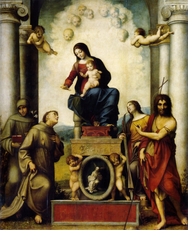 Virgen con el Niño y San Francisco - Antonio da Correggio