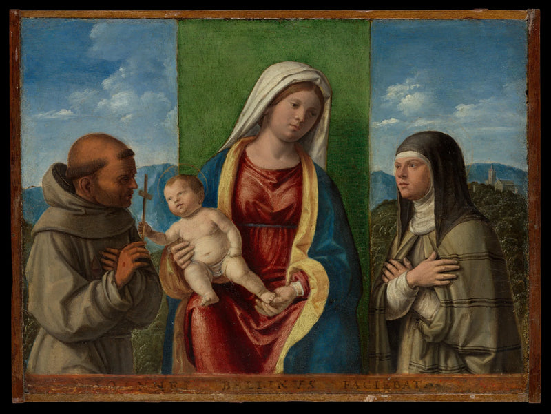 Virgen con el Niño con san Francisco y santa Clara - Cima da Conegliano