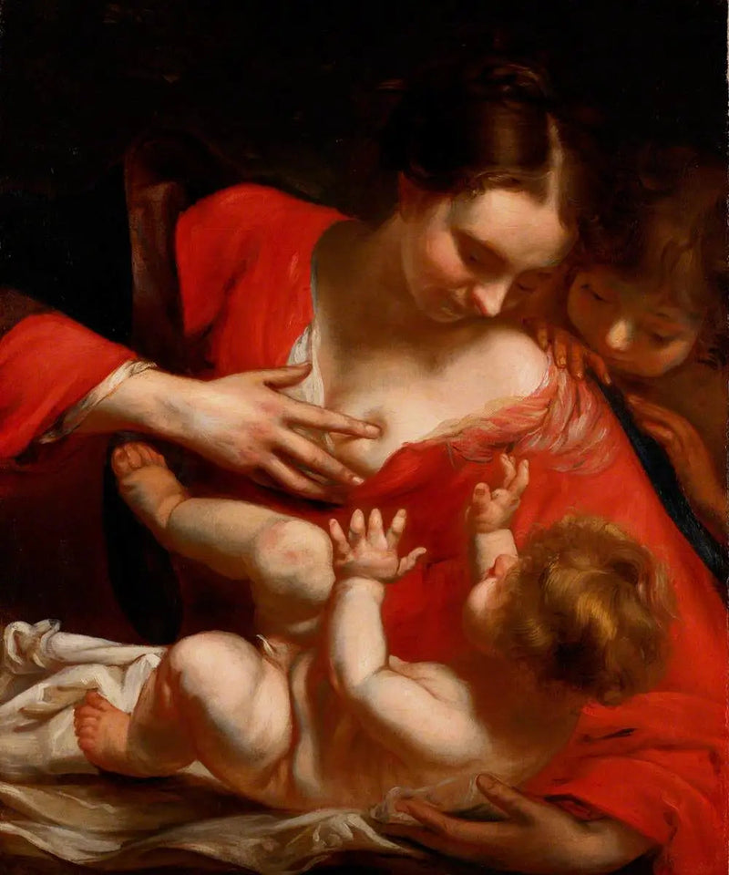 Virgen con el Niño y San Juan Bautista niño - Joshua Reynolds