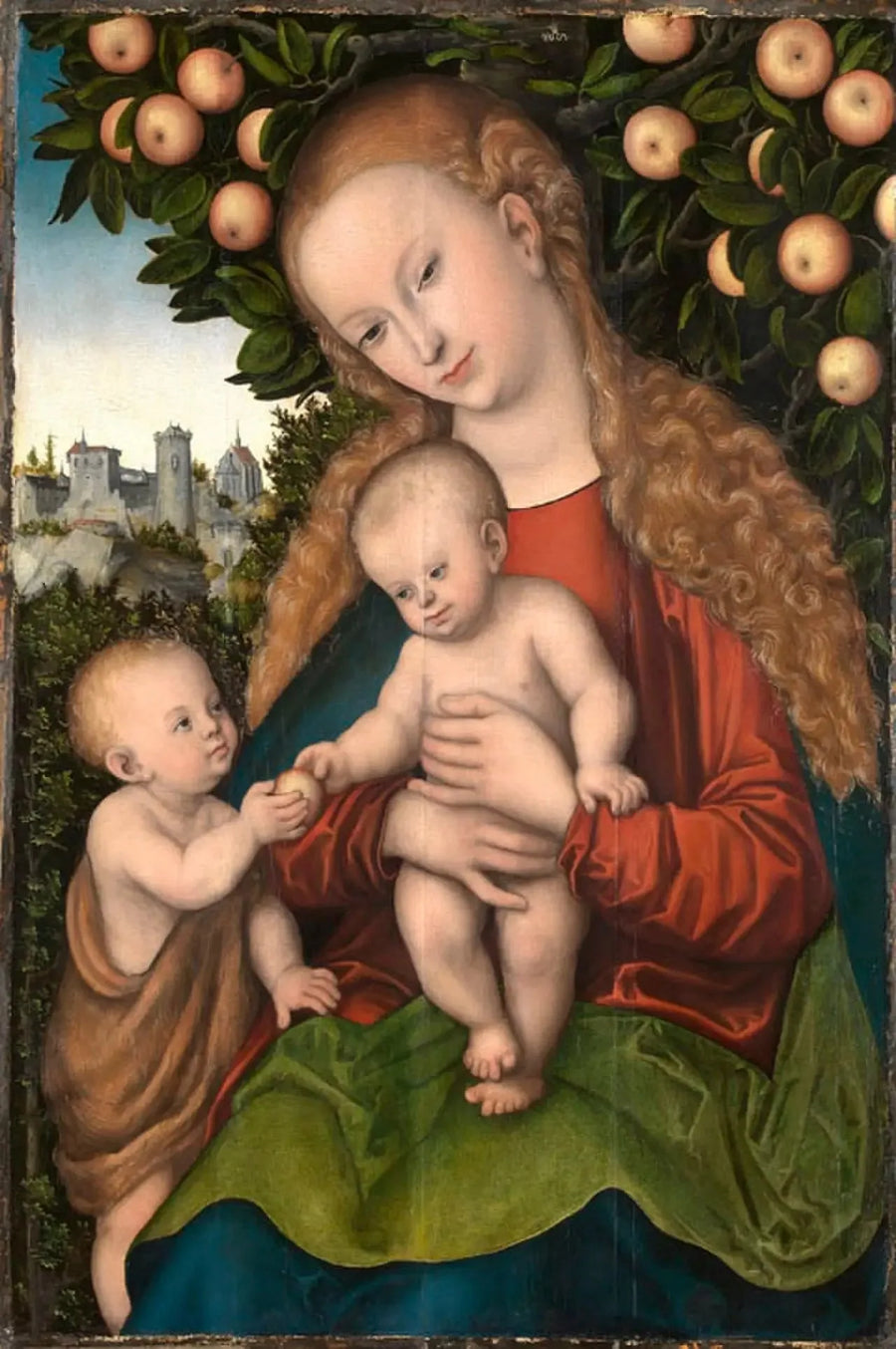 Virgen con el Niño y San Juan - Lucas Cranach el Viejo