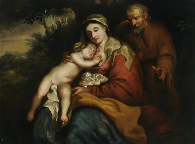 Virgen con el Niño y san José - Antoine van Dyck