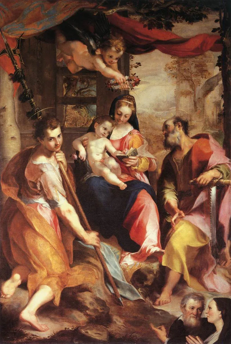 Virgen con el Niño y santos Simón y Judas - Federico Barroci