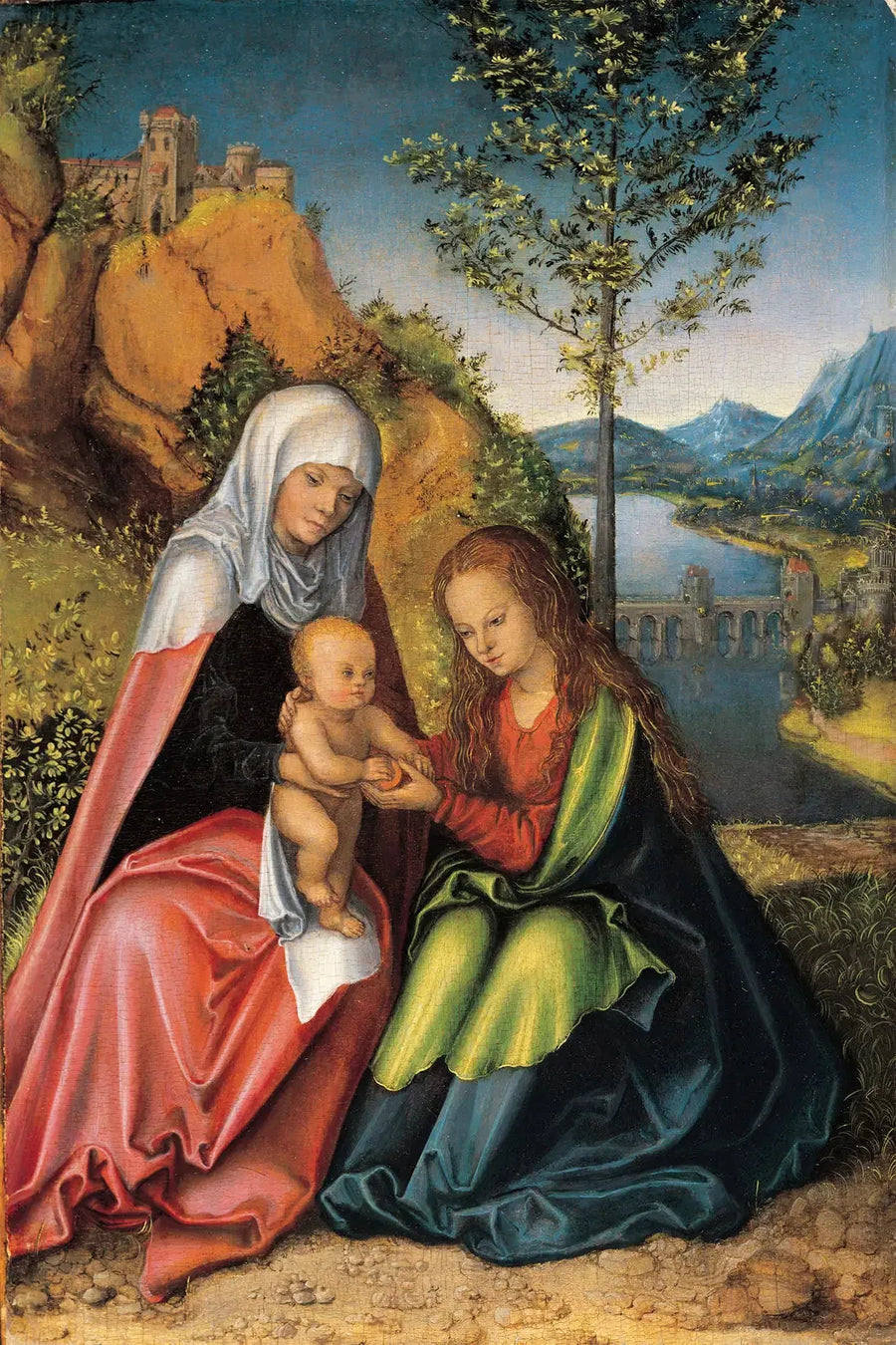 Virgen con el Niño y Santa Ana - Lucas Cranach el Viejo