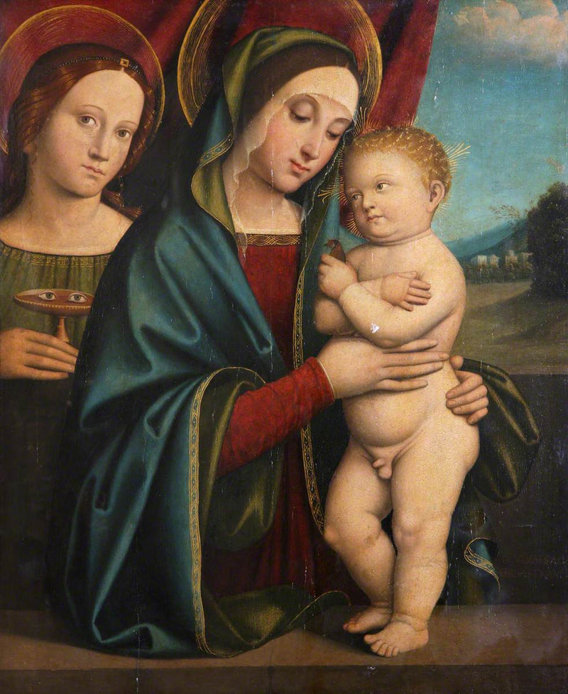 Virgen con el Niño y Santa Lucía - Francesco Francia