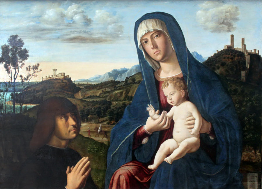 Virgen con el Niño y un donante - Cima da Conegliano